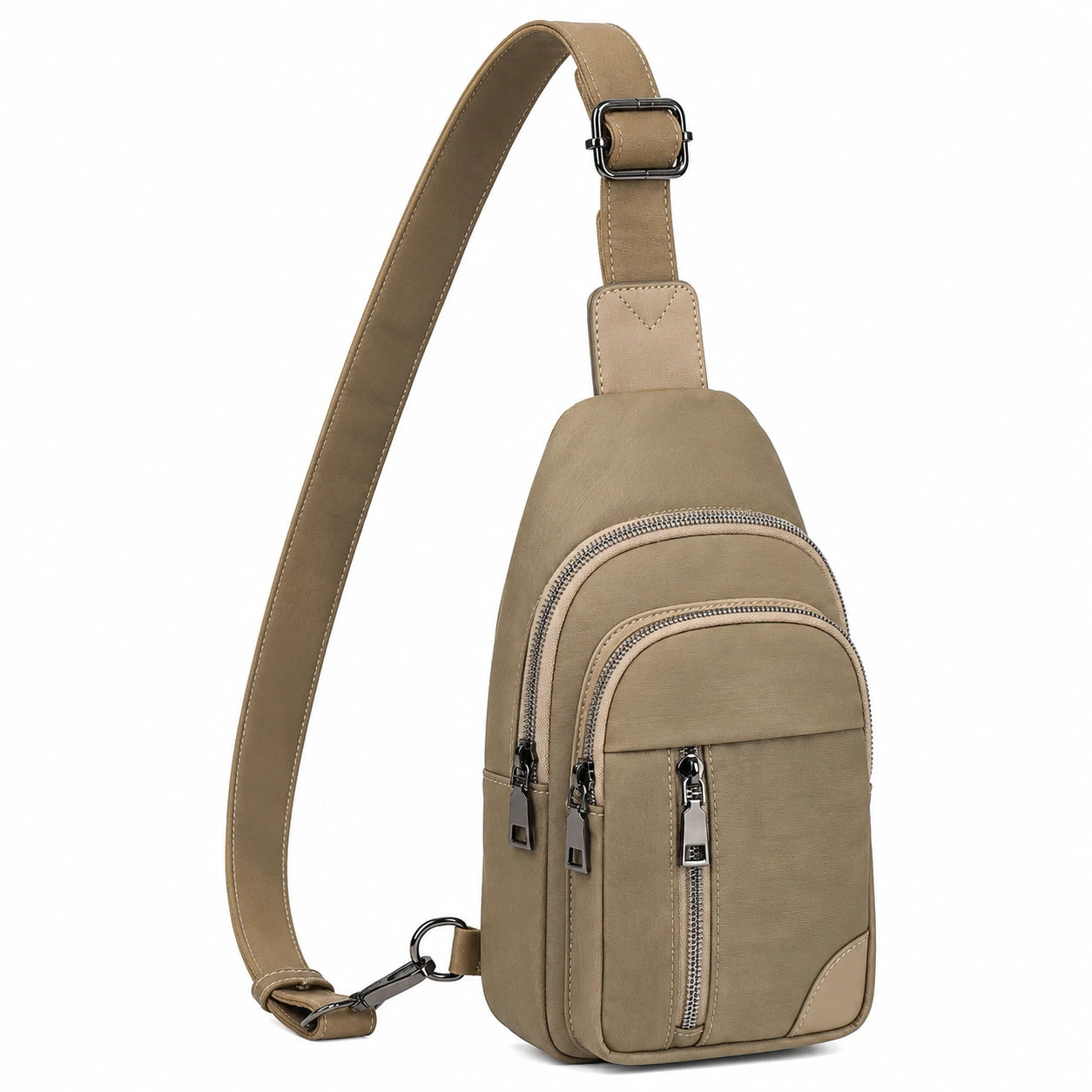 Bolso Bandolera para Hombre Cruzado Color Caqui