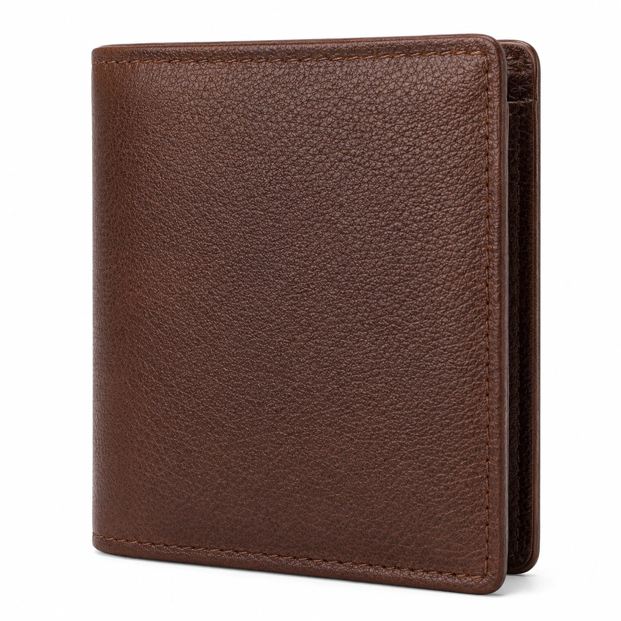 Cartera Vertical Marrón para Hombre con Compartimentos Múltiples
