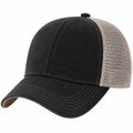 Gorra Trucker Negra con Malla Beige Ajustable