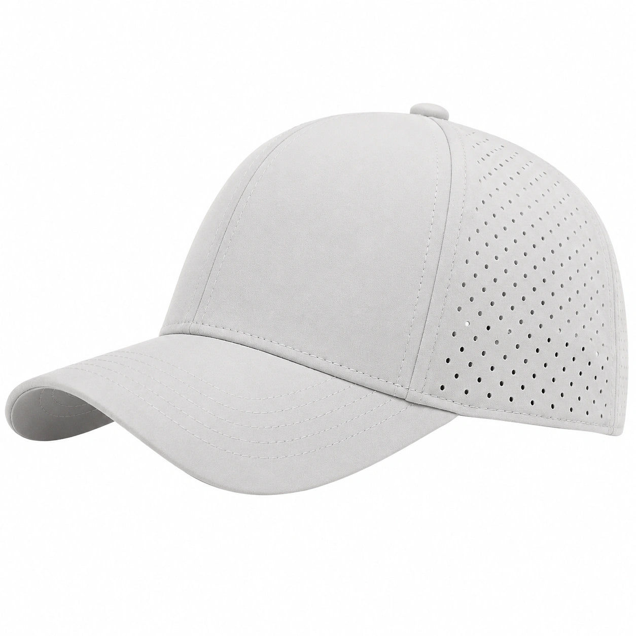 Gorra Deportiva Unisex Gris con Ventilación Ajustable