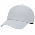 Gorra Ajustable Unisex Gris Claro con Visera Curva