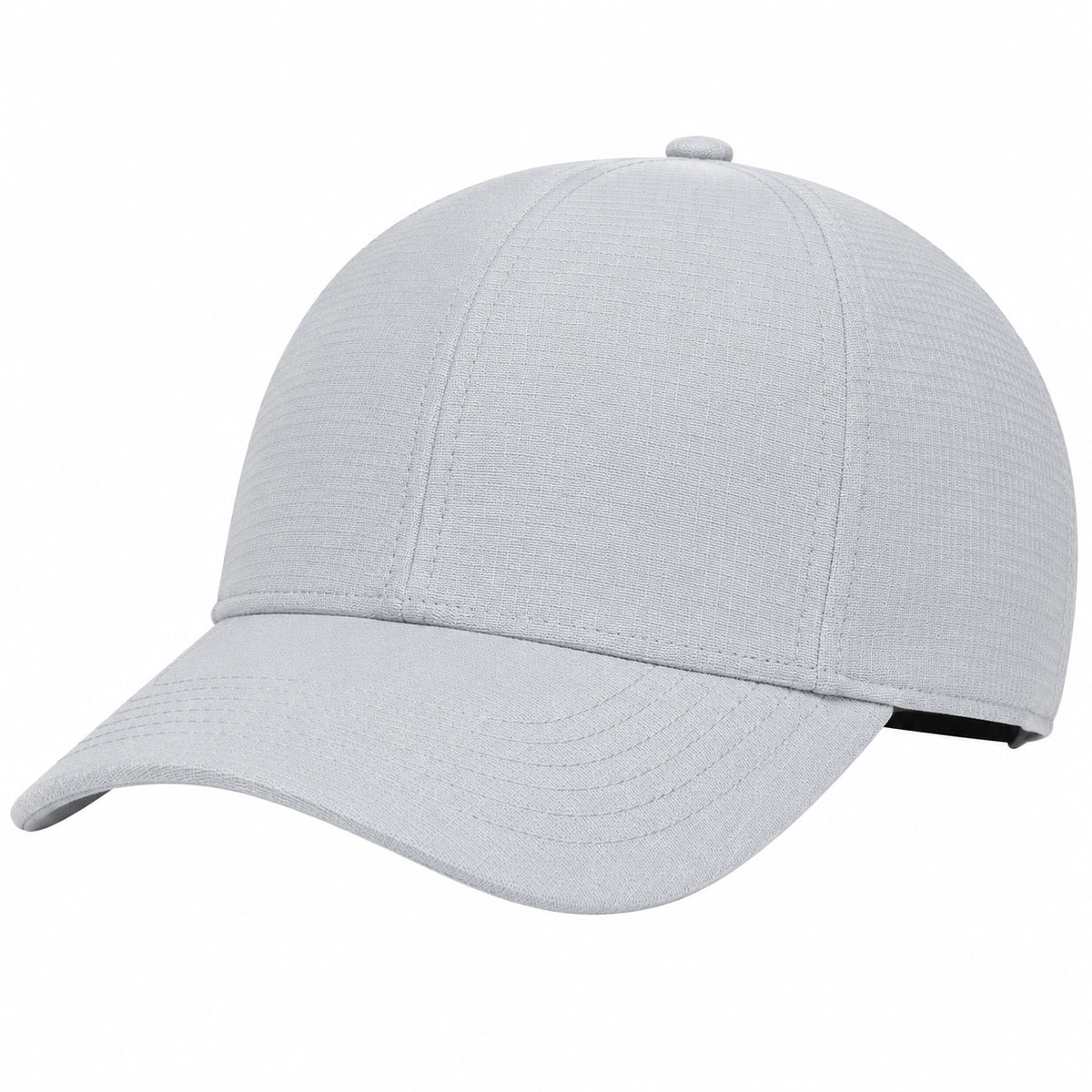 Gorra Ajustable Unisex Gris Claro con Visera Curva