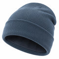 Gorro de punto azul marino para invierno