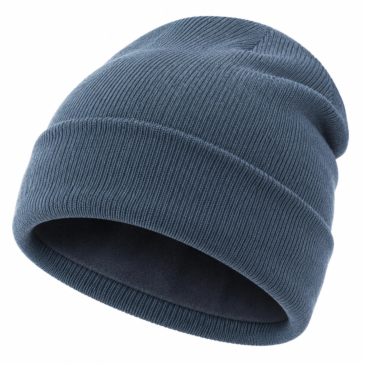 Gorro de punto azul marino para invierno