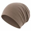 Gorro Beanie Unisex Holgado Marrón