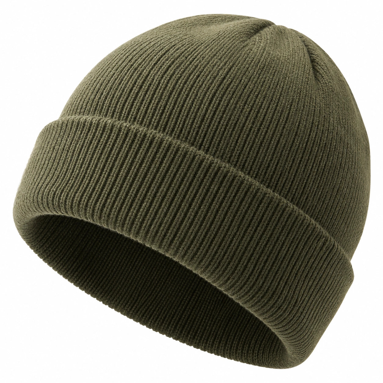 Gorro de Punto Invierno Unisex Verde Oliva