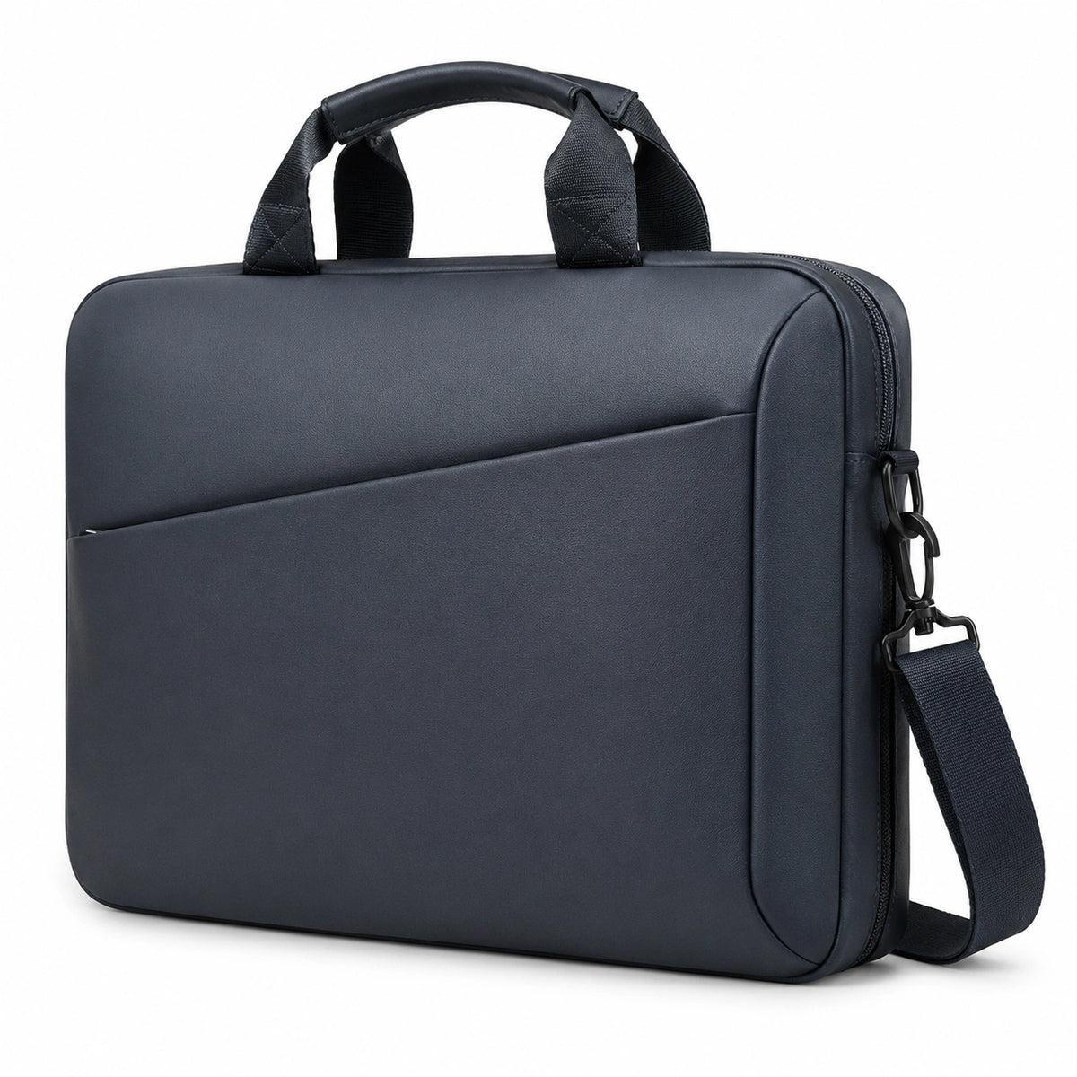 Maletín impermeable para portátil de 15 pulgadas con correa ajustable azul