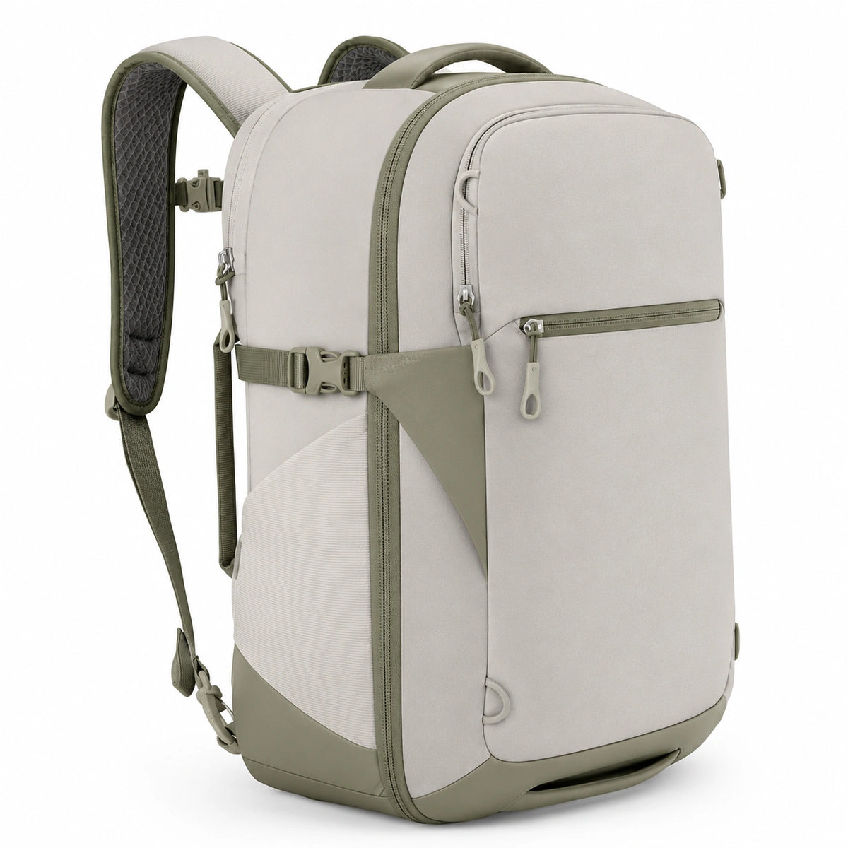 Mochila de Viaje Expandible 45L Gris Claro