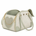 Bolso Transportador para Mascotas con Ventana de Corazón Verde